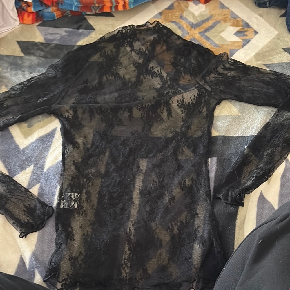 Windsor Black Sheer Lace Chemise